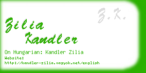 zilia kandler business card